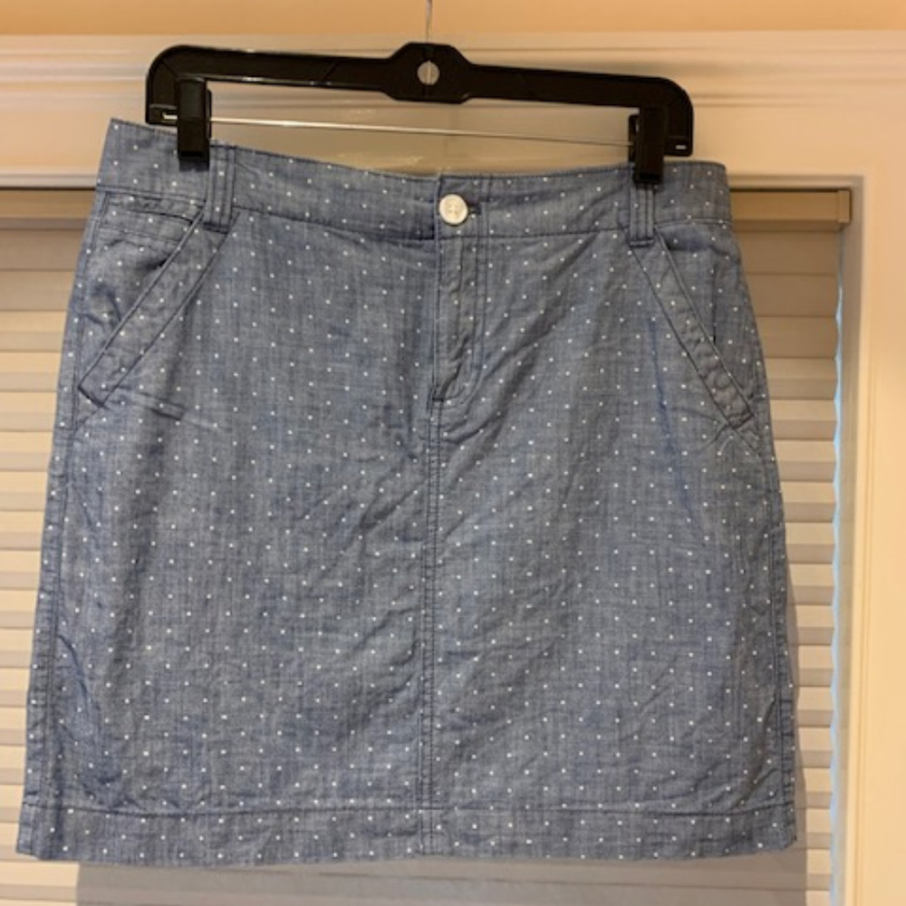 Chambray short skirt